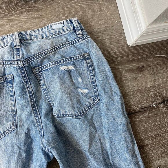 Almost Famous Distressed Ripped Denim Jeans SZ 0 - Picture 12 of 16